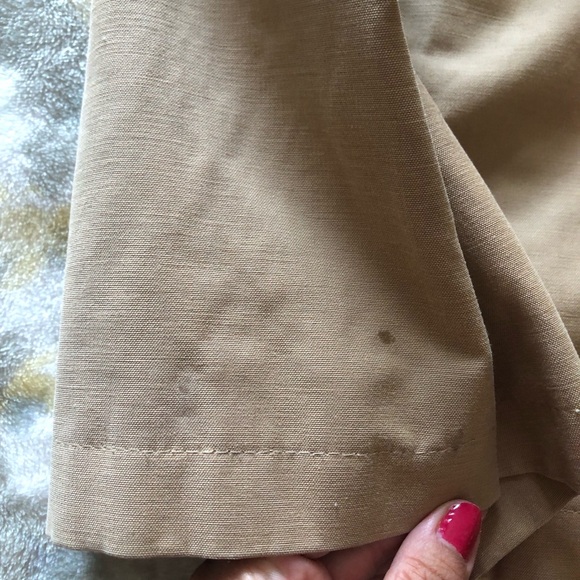 DKNY Tan Trench Coat with Belt - Picture 4 of 14